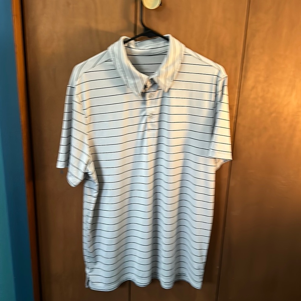 Used - All in Motion (Target) Breathable Men’s Golf Polo - Light Gray/Silver